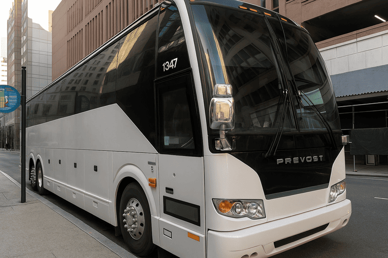 a Charter Bus Rental Santa Rosa coach bus